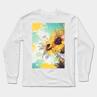 Yellow Sunflowers Long Sleeve T-Shirt